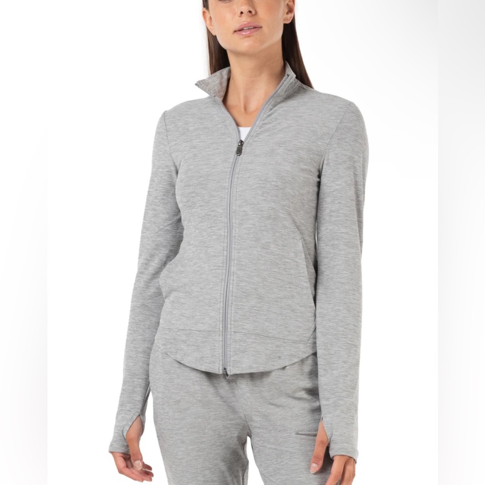 Kyodan DAY-TO-DAY RECREATION ZIP-UP LONG SLEEVE- gray
